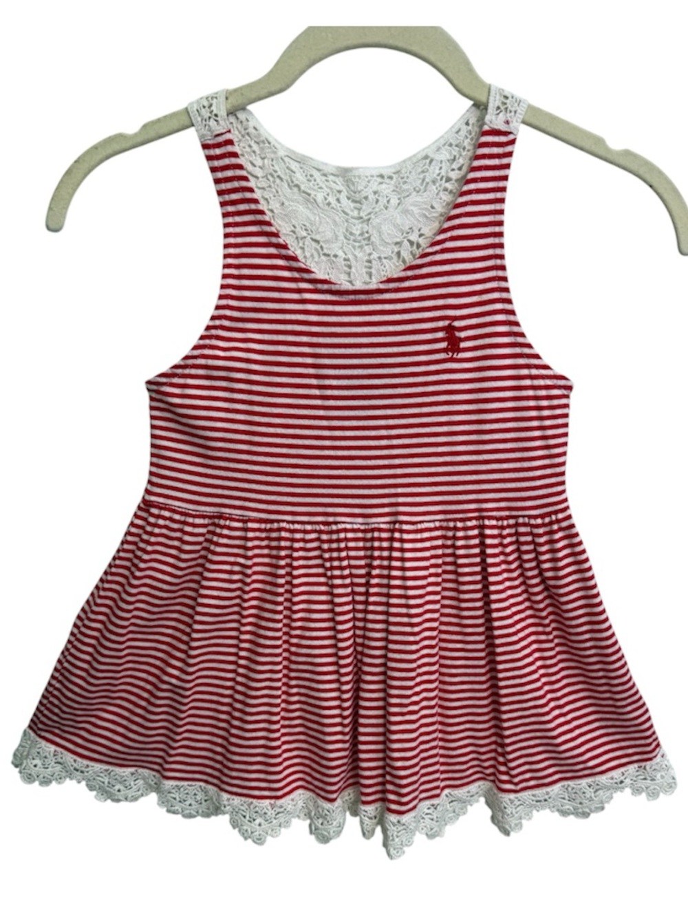 Polo Ralph Lauren Girls Jersey Stripe Tank Top , SIZE 7